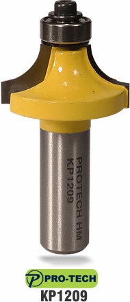 Corner round or round-over router bit sample